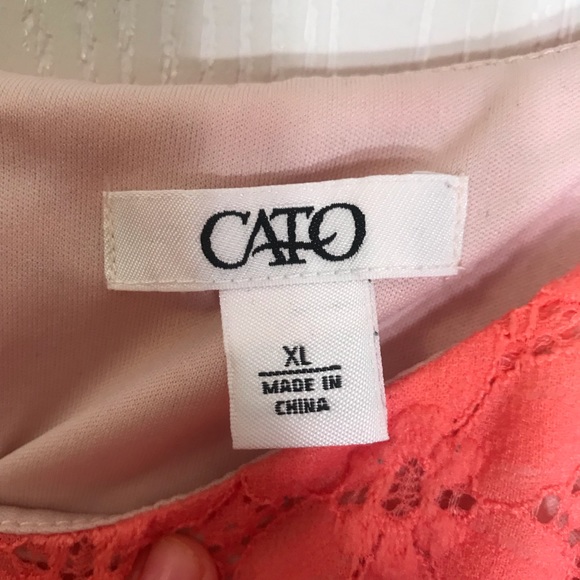 Peach lace dress- Cato XL - Picture 3 of 3